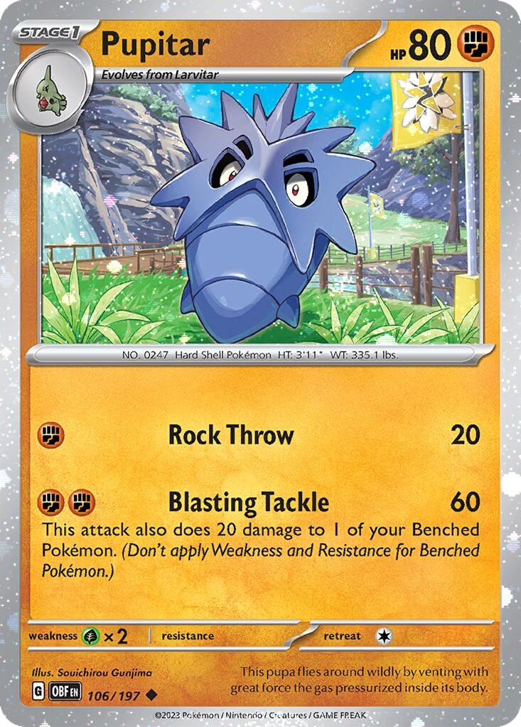 Image for Pupitar - 106/197 (Cosmos Holo) (Miscellaneous Cards & Products) (106/197) - Pokemon