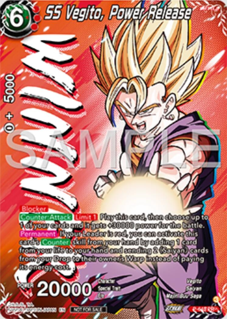 Image for SS Vegito, Power Release (Winner) (Tournament Promotion Cards) (P-643) - Dragon Ball Super: Masters