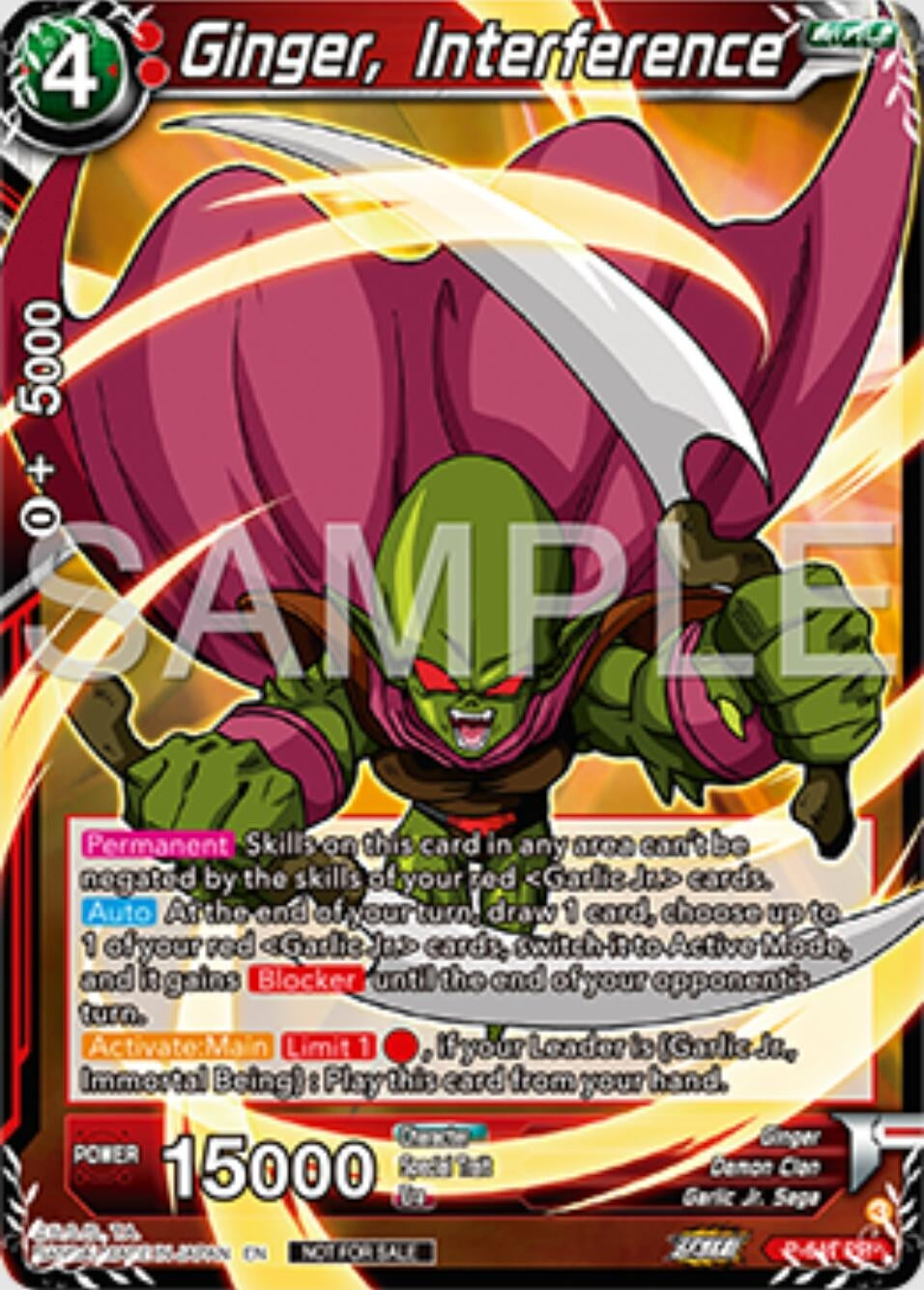 Image for Ginger, Interference (Tournament Promotion Cards) (P-641) - Dragon Ball Super: Masters