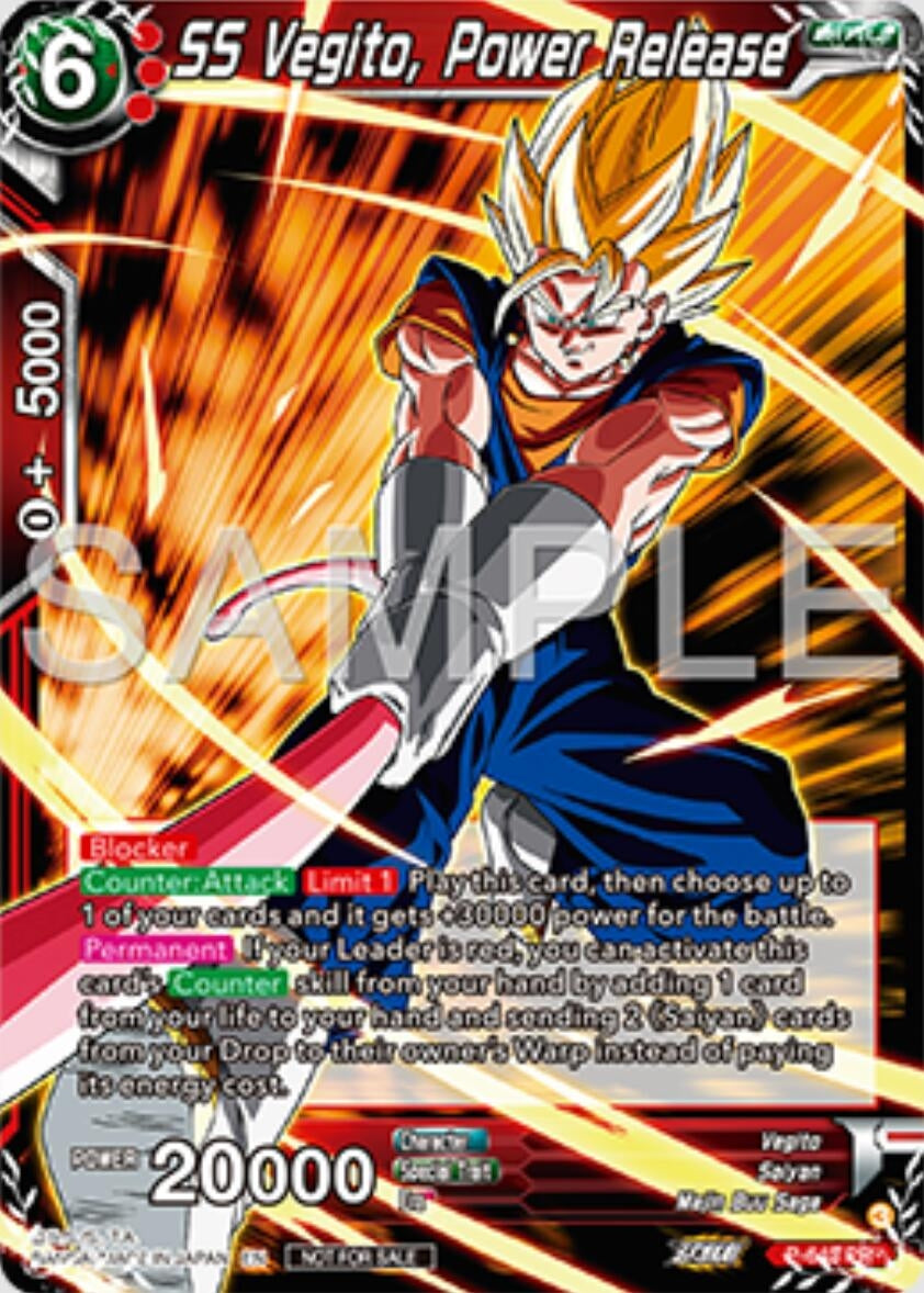 Image for SS Vegito, Power Release (Tournament Promotion Cards) (P-643) - Dragon Ball Super: Masters