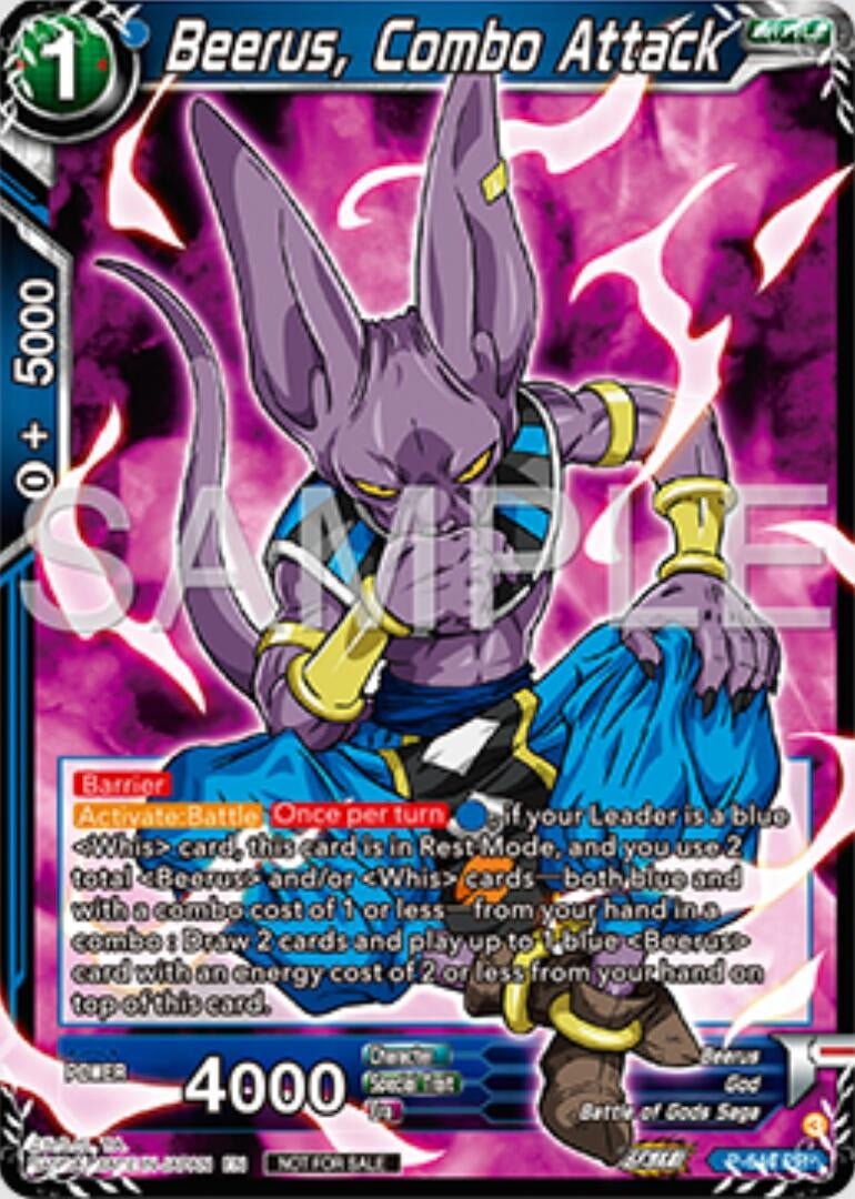 Image for Beerus, Combo Attack (Tournament Promotion Cards) (P-644) - Dragon Ball Super: Masters