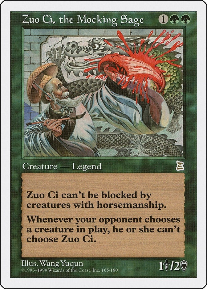 Image for Zuo Ci, the Mocking Sage (Portal Three Kingdoms) (165) - Magic: The Gathering