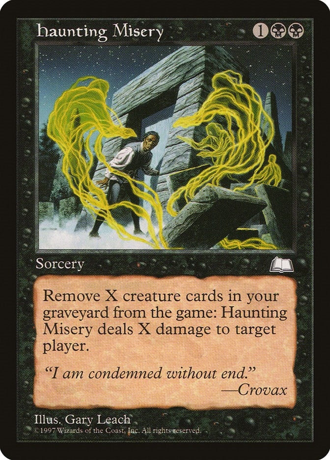 Image for Haunting Misery (Weatherlight) - Magic: The Gathering