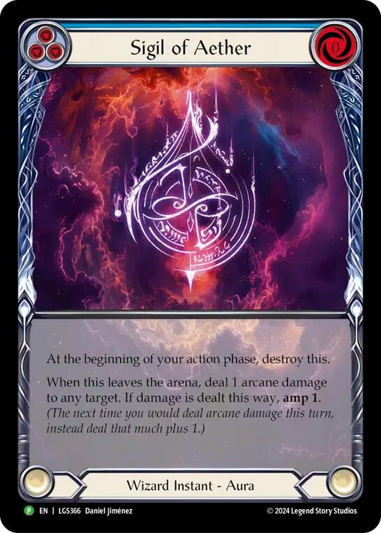 Image for Sigil of Aether - LGS366 (Flesh and Blood: Promo Cards) (LGS366) - Flesh and Blood TCG
