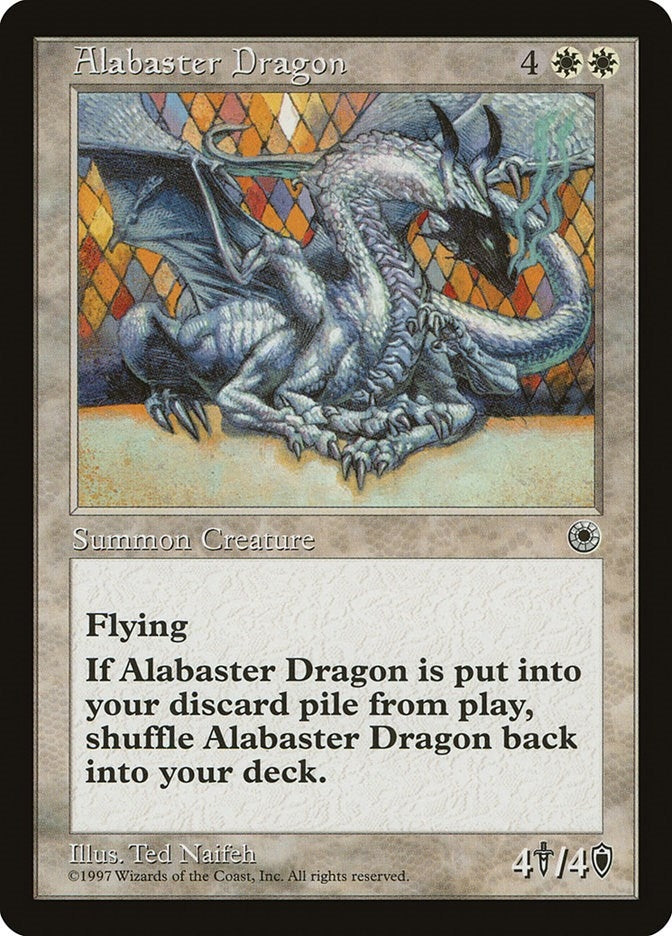 Image for Alabaster Dragon (Portal) - Magic: The Gathering