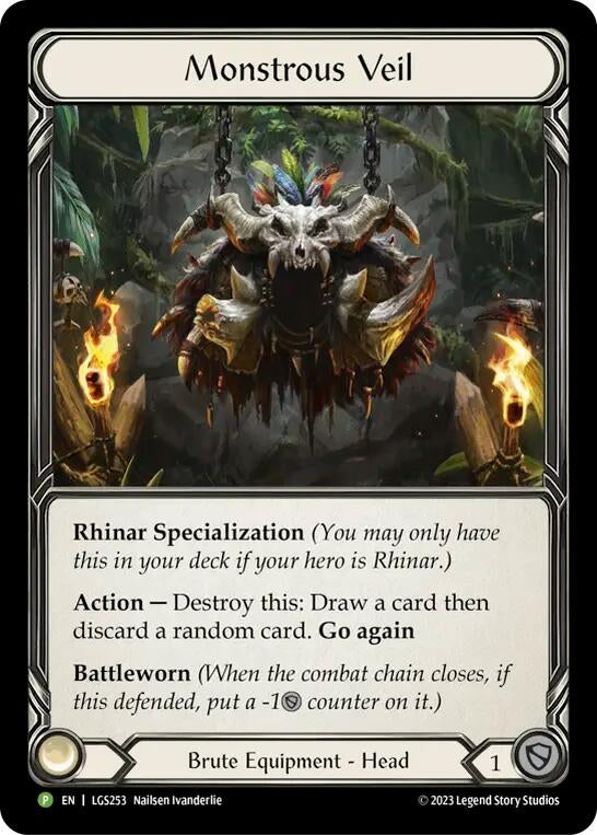Image for Monstrous Veil - LGS253 (Flesh and Blood: Promo Cards) (LGS253) - Flesh and Blood TCG