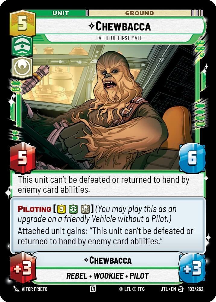 Image for Chewbacca - Faithful First Mate (Jump to Lightspeed) (103/262) - Star Wars: Unlimited