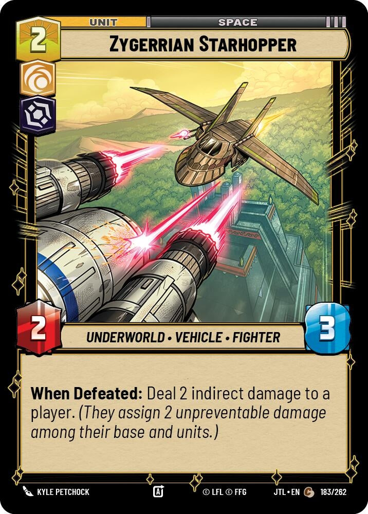 Image for Zygerrian Starhopper (Jump to Lightspeed) (183/262) - Star Wars: Unlimited