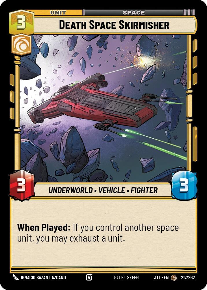 Image for Death Space Skirmisher (Jump to Lightspeed) (217/262) - Star Wars: Unlimited