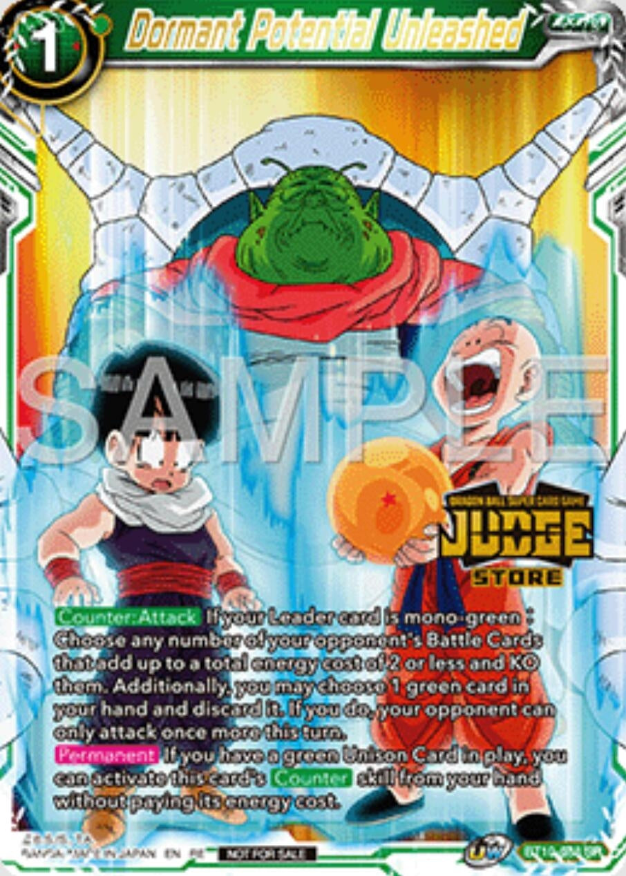 Image for Dormant Potential Unleashed (Judge Pack Vol.16) (Store) (Judge Promotion Cards) (BT10-088) - Dragon Ball Super: Masters
