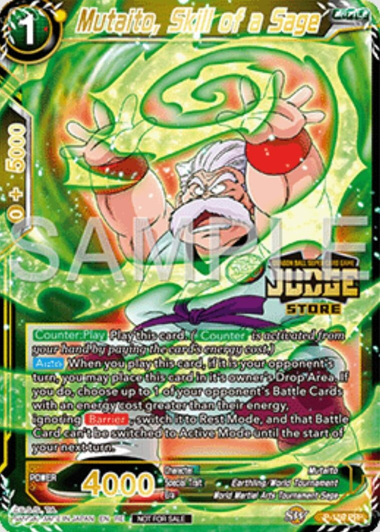 Image for Mutaito, Skill of a Sage (Judge Pack Vol.16) (Store) (Judge Promotion Cards) (P-159) - Dragon Ball Super: Masters