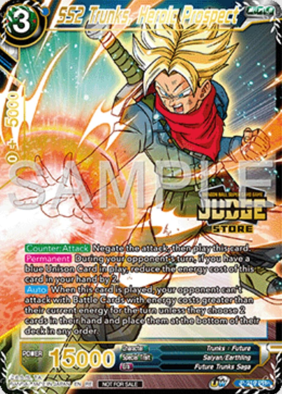 Image for SS2 Trunks, Heroic Prospect (Judge Pack Vol.16) (Store) (Judge Promotion Cards) (P-219) - Dragon Ball Super: Masters