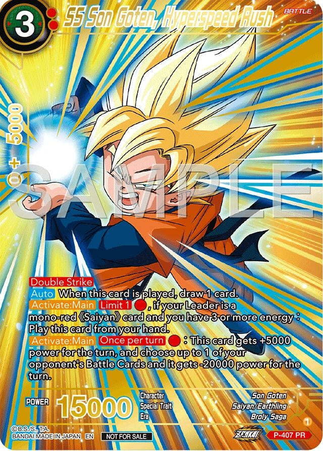 Image for SS Son Goten, Hyperspeed Rush (Championship 2024 Finals Pack) (Gold Stamped) (Tournament Promotion Cards) (P-407) - Dragon Ball Super: Masters
