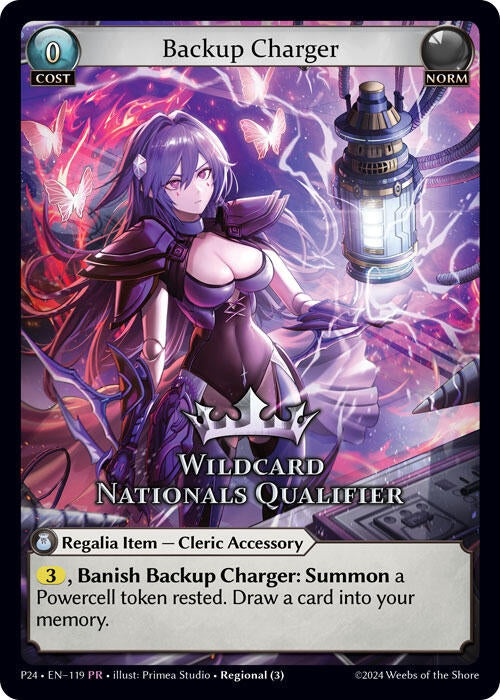 Image for Backup Charger (Wildcard Nationals Qualifier) (Region Exclusive Promotional Cards) (119) - Grand Archive TCG
