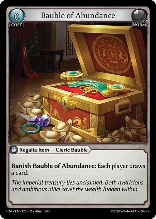 Image for Bauble of Abundance (Promotional Cards) (125) - Grand Archive TCG