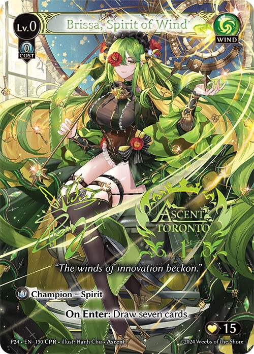 Image for Brissa, Spirit of Wind (CPR) (Promotional Cards) (150) - Grand Archive TCG
