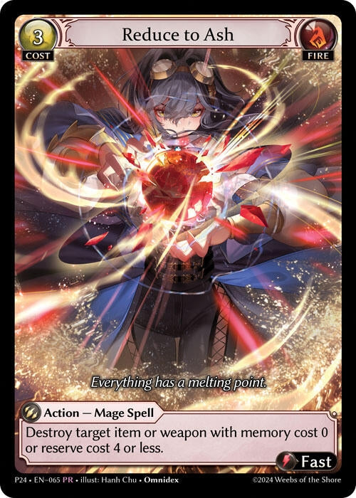Image for Reduce to Ash (Promotional Cards) (063) - Grand Archive TCG