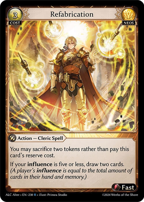 Image for Refabrication (Alchemical Revolution Alter Edition) (230) - Grand Archive TCG