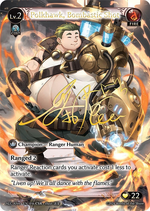 Image for Polkhawk, Bombastic Shot (CSR) (Alchemical Revolution Alter Edition) (016) - Grand Archive TCG