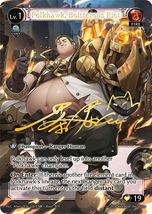 Image for Polkhawk, Boisterous Riot (CSR) (Alchemical Revolution Alter Edition) (228) - Grand Archive TCG