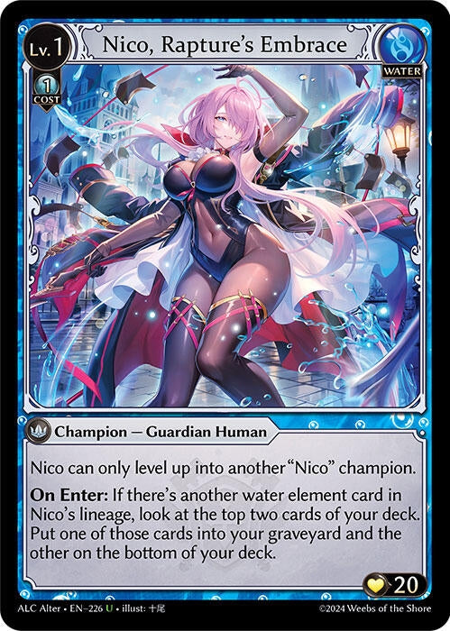 Image for Nico, Rapture's Embrace (Alchemical Revolution Alter Edition) (226) - Grand Archive TCG