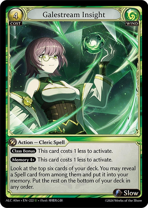 Image for Galestream Insight (Alchemical Revolution Alter Edition) (222) - Grand Archive TCG