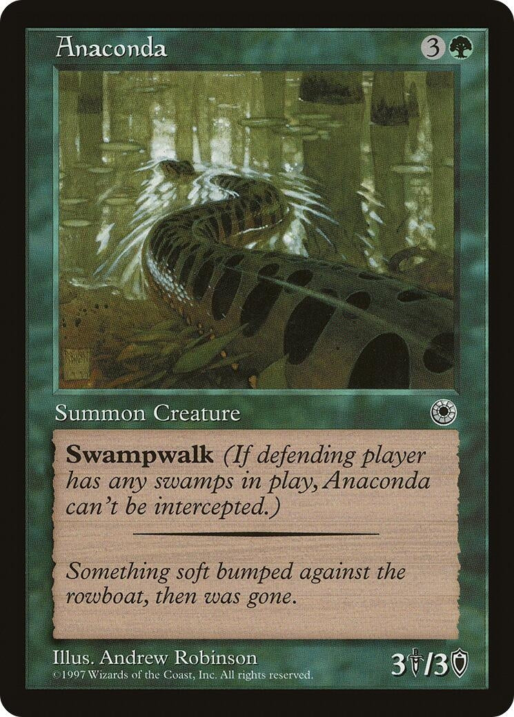 Image for Anaconda (Flavor Text) (Portal) - Magic: The Gathering