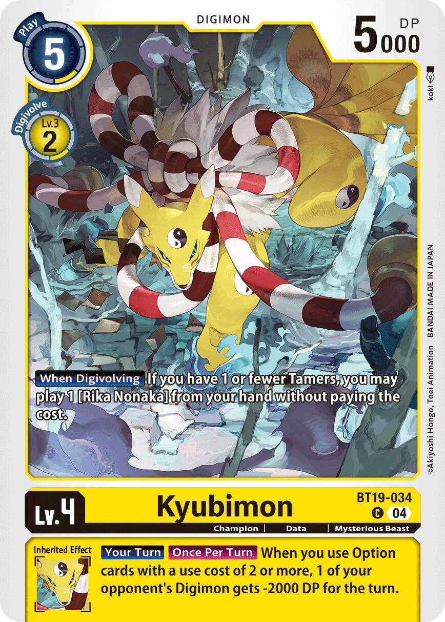 Image for Kyubimon (BT19-20) (BT19-034 C) - Digimon Card Game