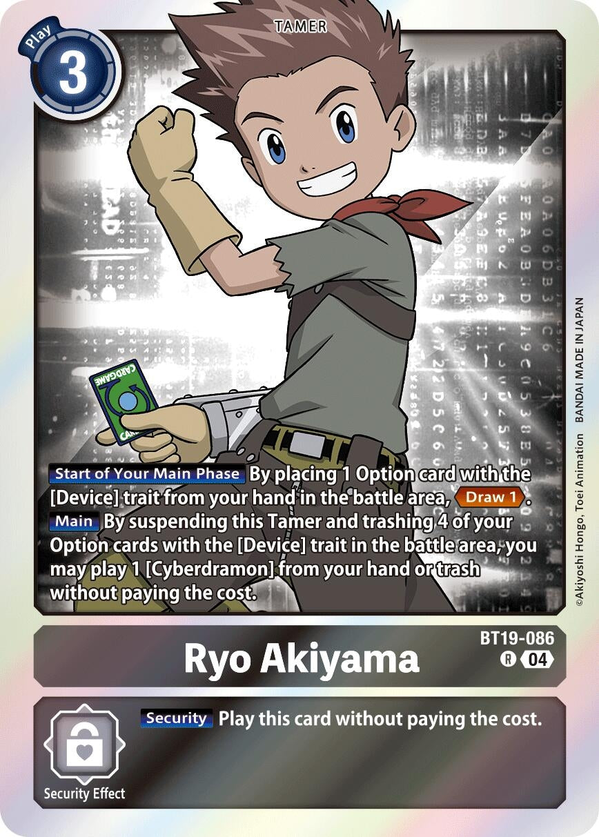 Image for Ryo Akiyama (BT19-20) (BT19-086 R) - Digimon Card Game