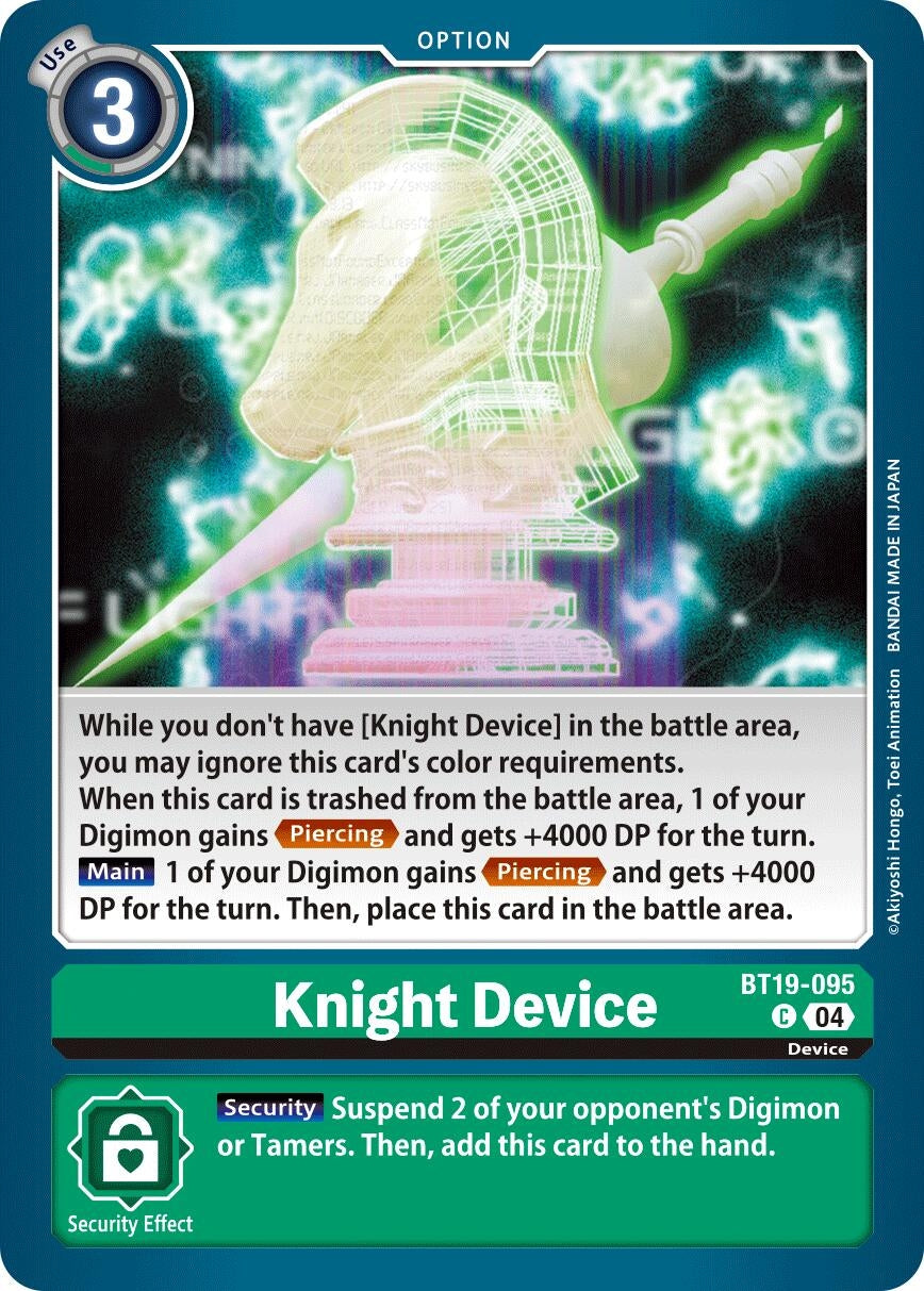 Image for Knight Device (BT19-20) (BT19-095 C) - Digimon Card Game