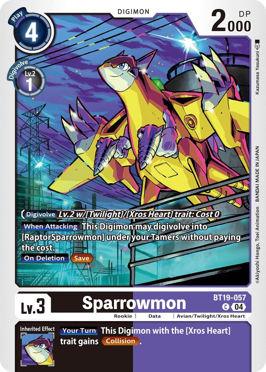 Image for Sparrowmon (BT19-20) (BT19-057 C) - Digimon Card Game