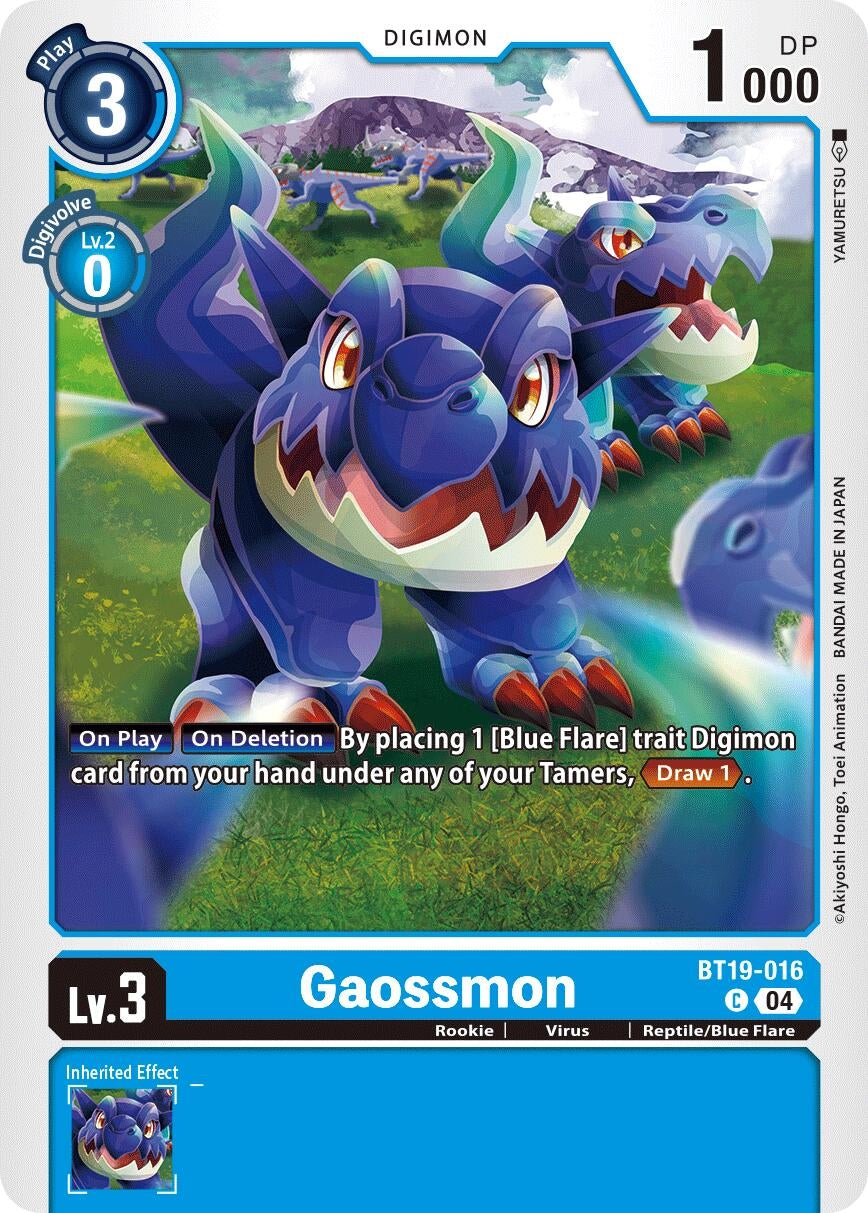 Image for Gaossmon (BT19-20) (BT19-016 C) - Digimon Card Game