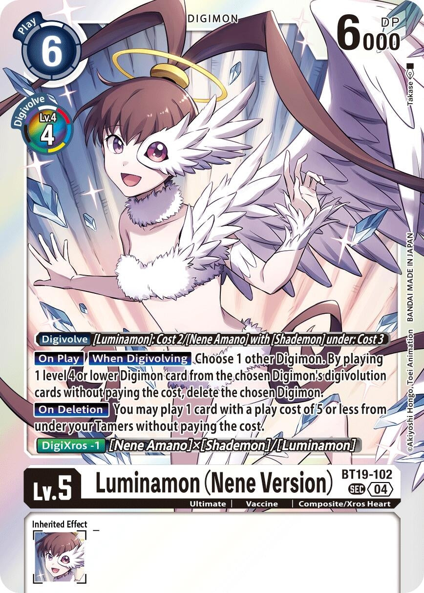 Image for Luminamon (Nene Version) (BT19-20) (BT19-102 SEC) - Digimon Card Game