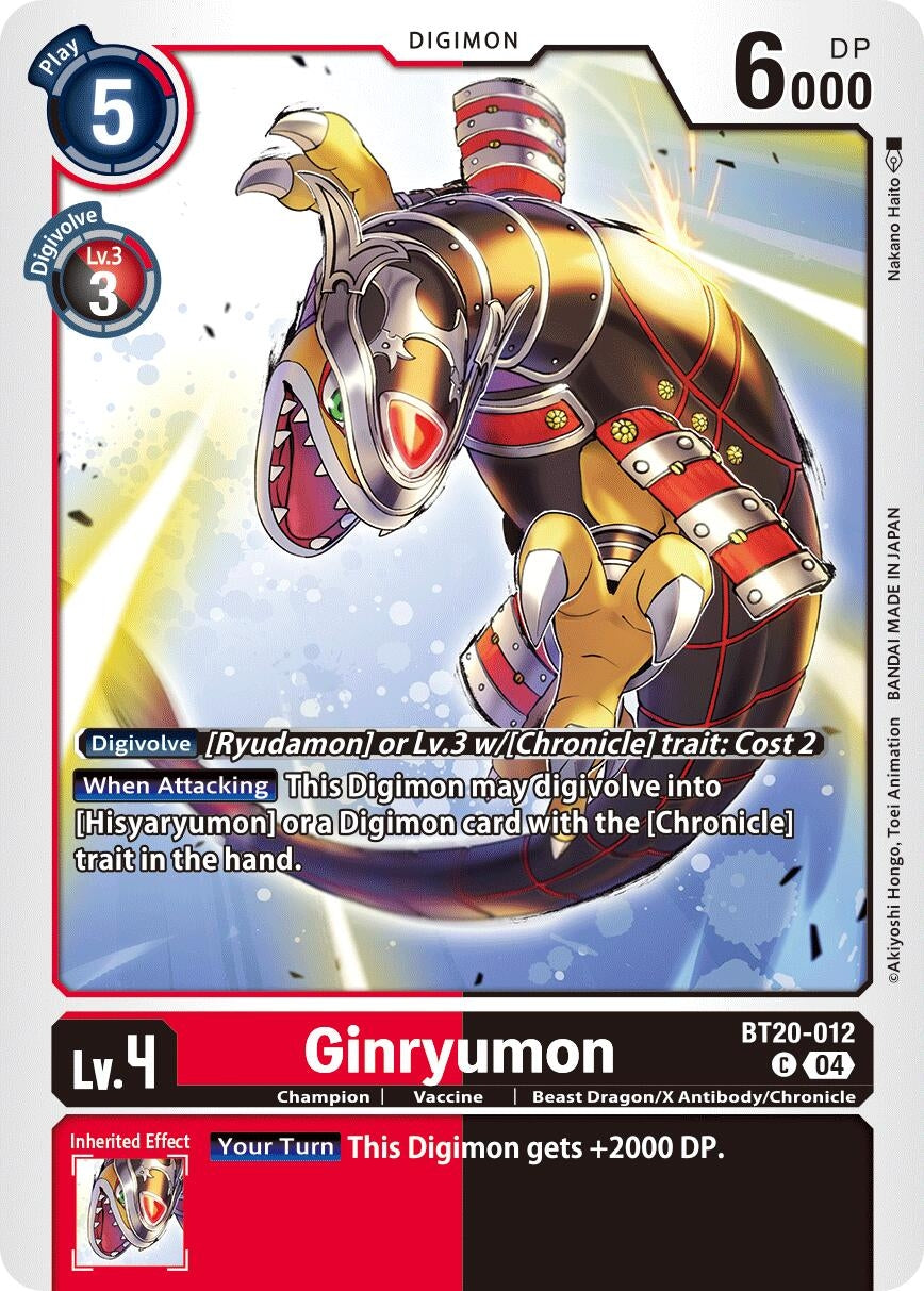 Image for Ginryumon (BT19-20) (BT20-012 C) - Digimon Card Game