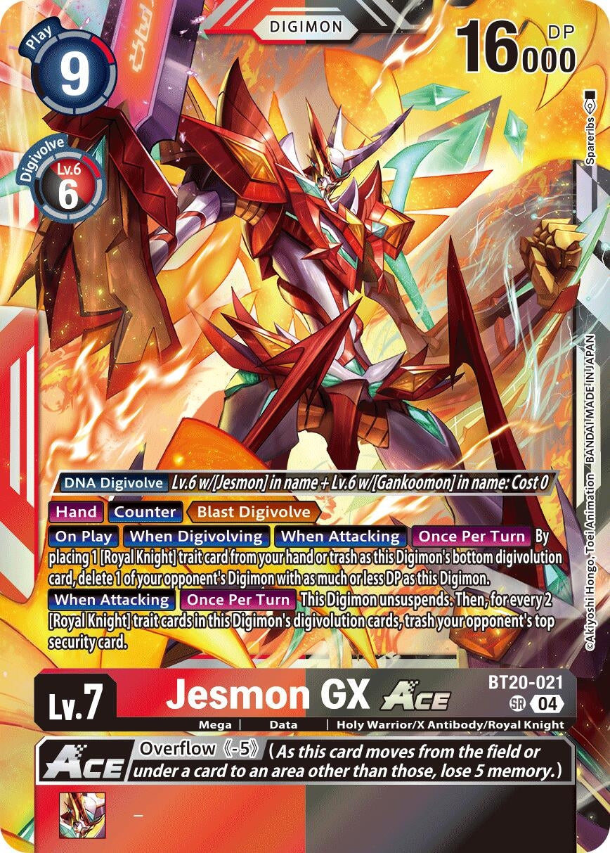 Image for Jesmon GX ACE (BT19-20) (BT20-021 SR) - Digimon Card Game