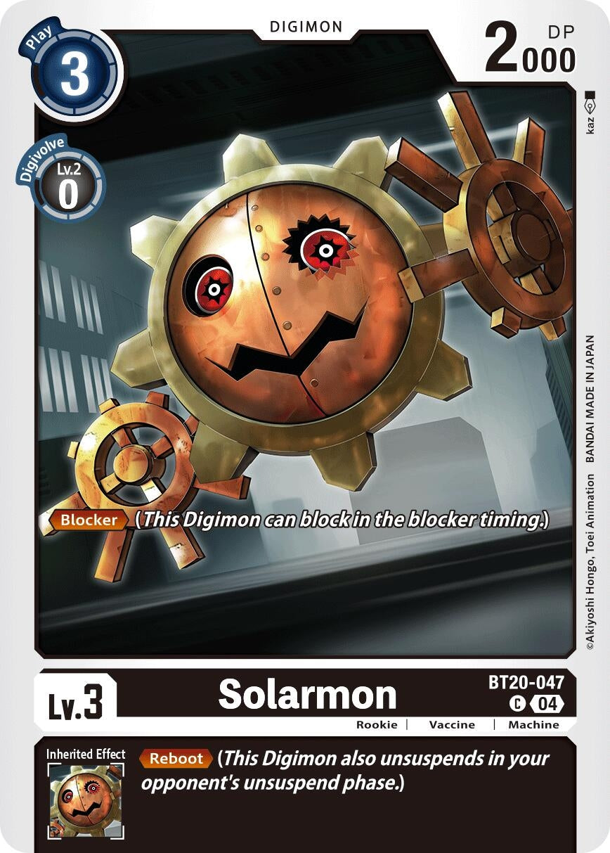 Image for Solarmon (BT19-20) (BT20-047 C) - Digimon Card Game
