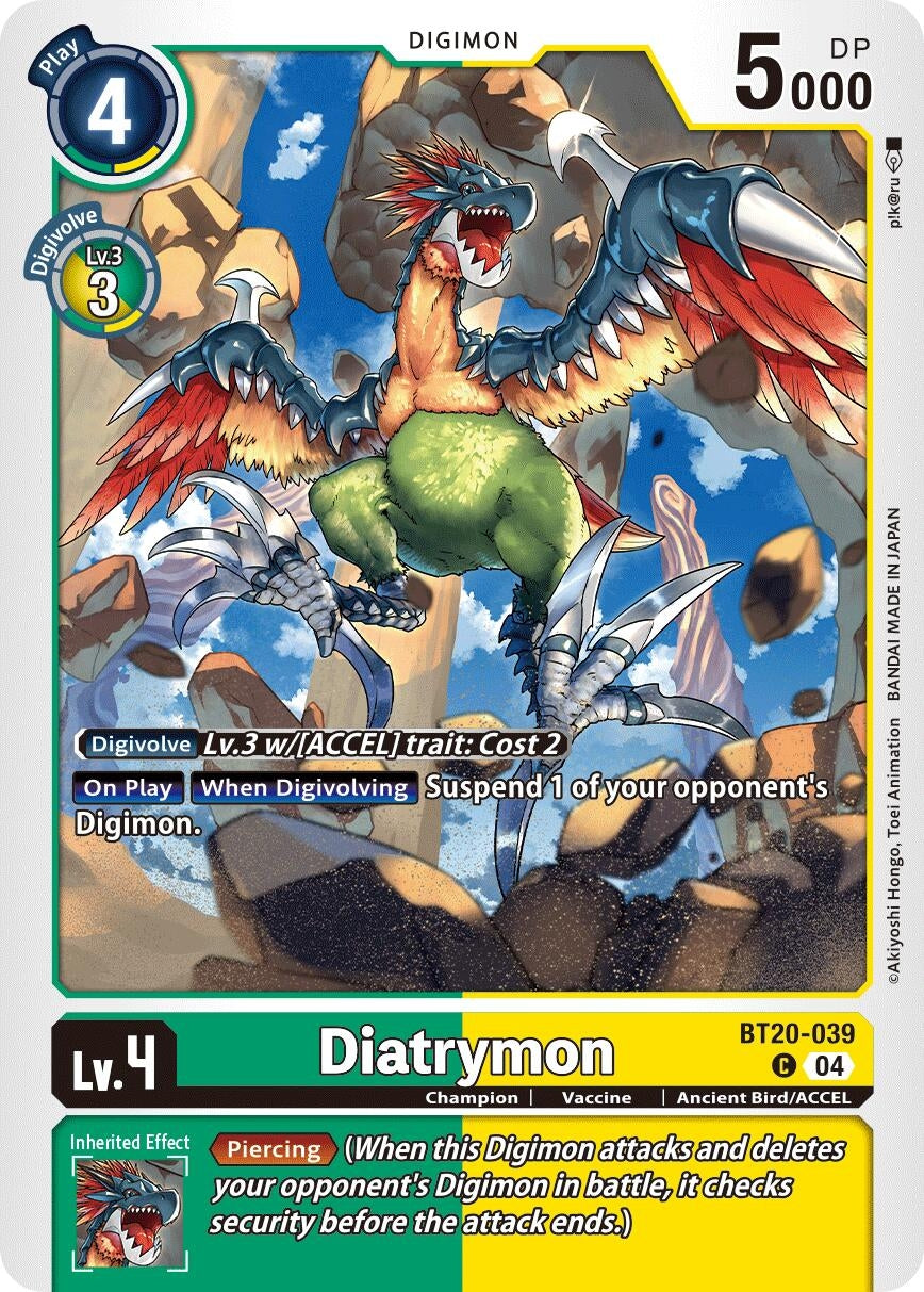 Image for Diatrymon (BT19-20) (BT20-039 C) - Digimon Card Game
