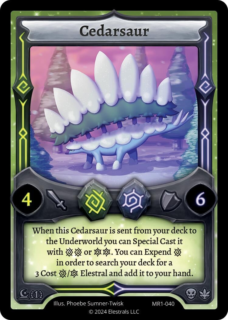 Image for Cedarsaur (Moonrise) (MR1-040) - Elestrals