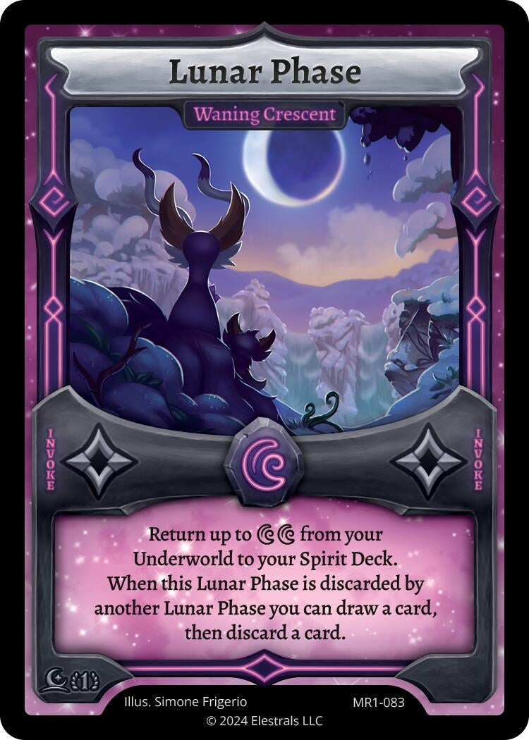 Image for Lunar Phase - Waning Crescent (Moonrise) (MR1-083) - Elestrals