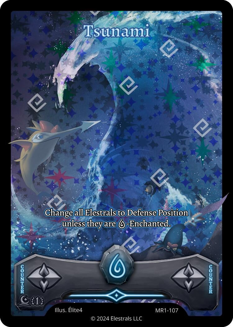 Image for Tsunami (Full Art) (Moonrise) (MR1-107) - Elestrals