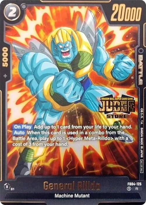 Image for General Rilldo (Judge Pack (Store Judge) 03) (Tournament and Championship Promos) (FB04-125) - Dragon Ball Super: Fusion World