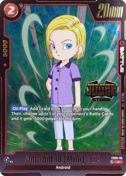Image for Android 18 (Mini) : DA (Judge Pack (Store Judge) 03) (Tournament and Championship Promos) (FS06-05) - Dragon Ball Super: Fusion World