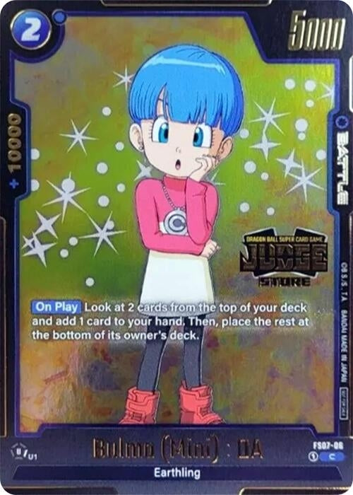 Image for Bulma (Mini) : DA (Judge Pack (Store Judge) 03) (Tournament and Championship Promos) (FS07-06) - Dragon Ball Super: Fusion World
