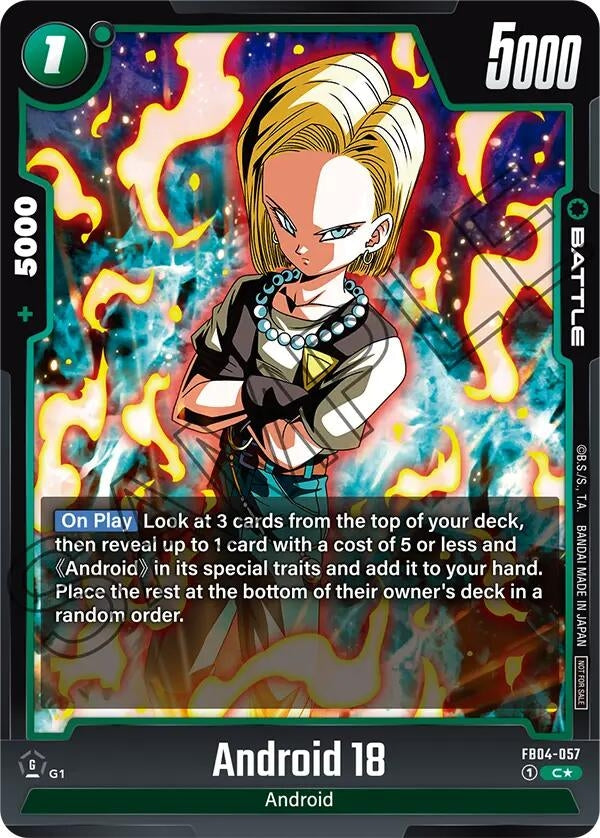 Image for Android 18 (Tournament Pack 05) (Tournament and Championship Promos) (FB04-057) - Dragon Ball Super: Fusion World