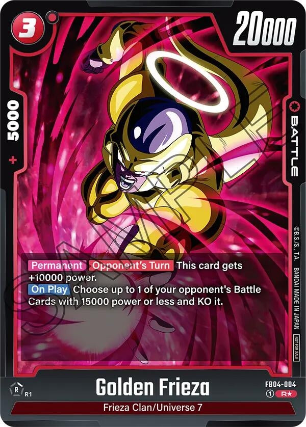 Image for Golden Frieza (Tournament Pack 05) (Tournament and Championship Promos) (FB04-004) - Dragon Ball Super: Fusion World