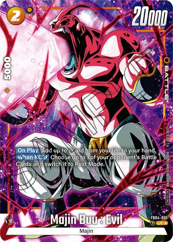 Image for Majin Buu : Evil - FB04-091 (Tournament Pack -Winner- 05) (Tournament and Championship Promos) (FB04-091) - Dragon Ball Super: Fusion World