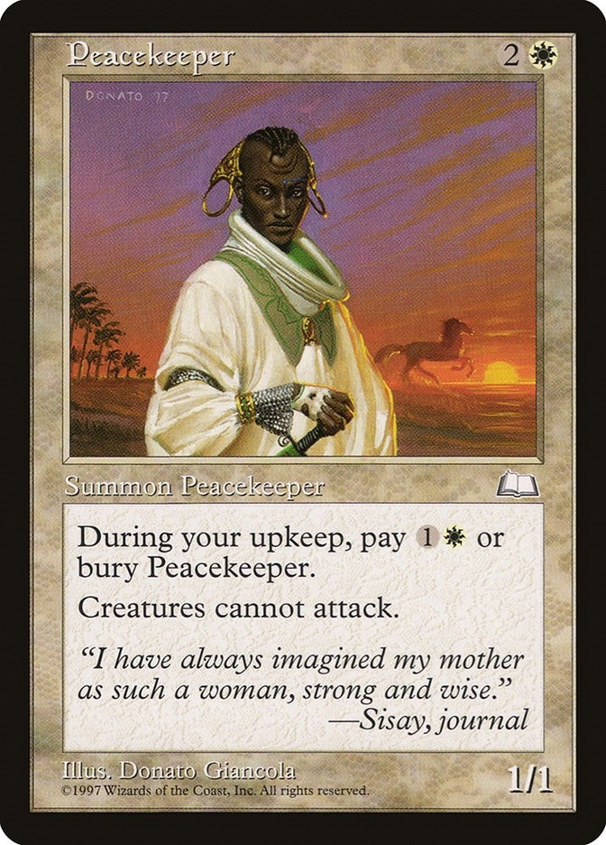 Image for Peacekeeper (Weatherlight) - Magic: The Gathering