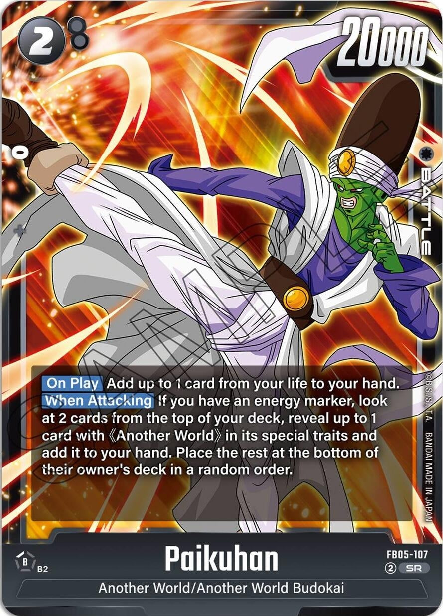 Image for Paikuhan (New Adventure) (FB05-107) - Dragon Ball Super: Fusion World