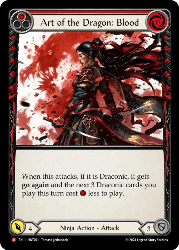 Image for Art of the Dragon: Blood (The Hunted) (HNT071) - Flesh and Blood TCG
