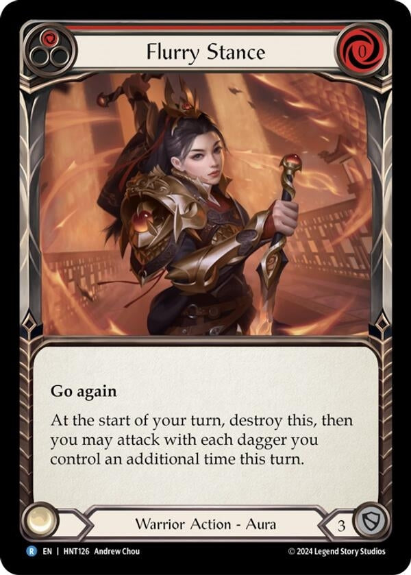 Image for Flurry Stance (The Hunted) (HNT126) - Flesh and Blood TCG